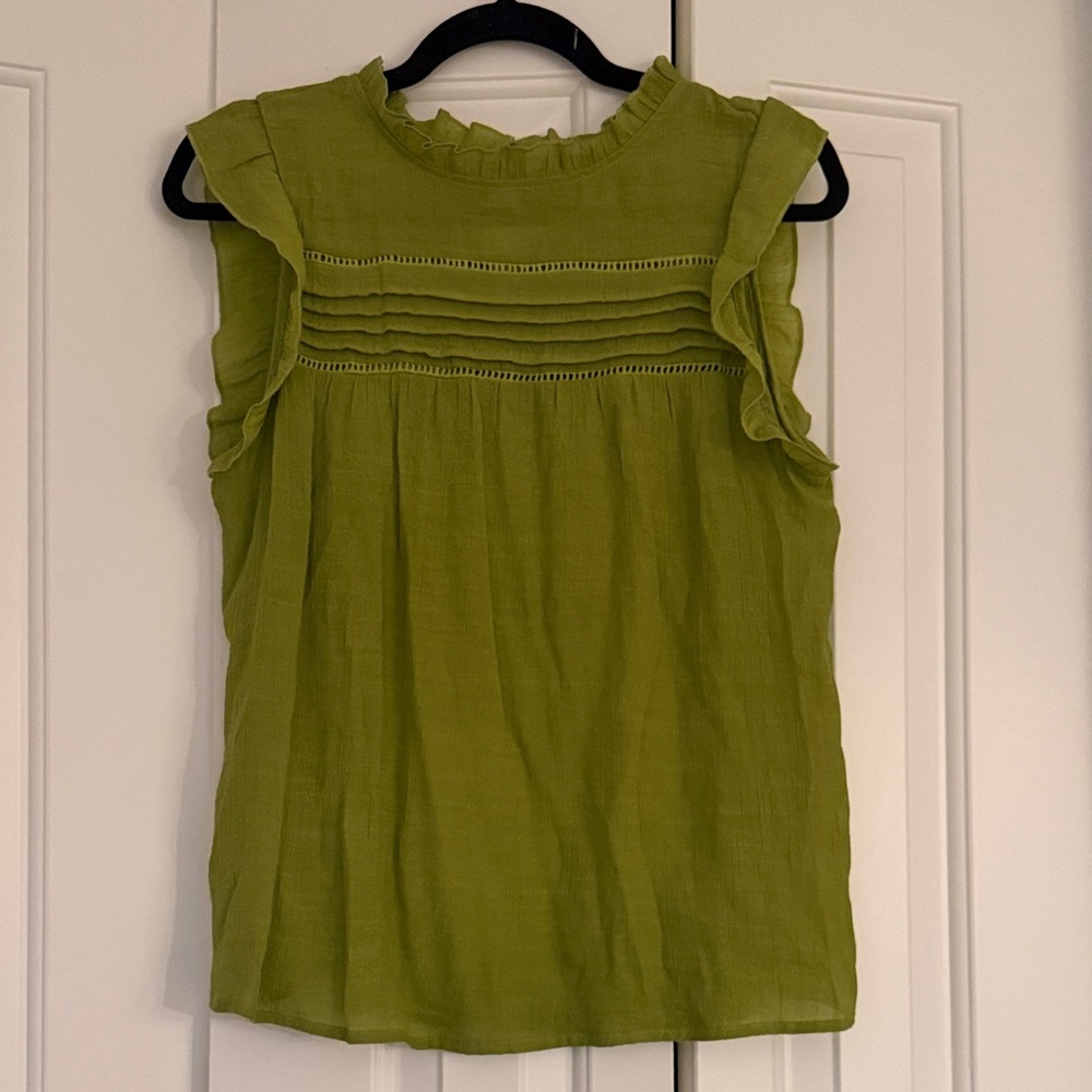 Green Sleeveless Top